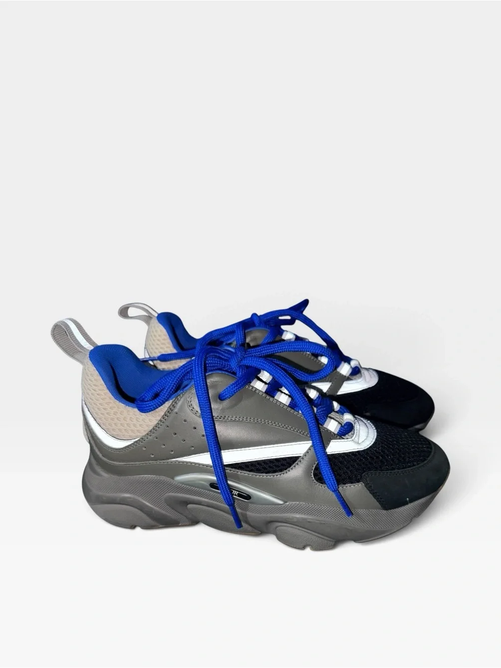 NEW! MEN’s CHRISTIAN DIOR Technical Mesh Calfskin Mens B22 Sneakers US 7